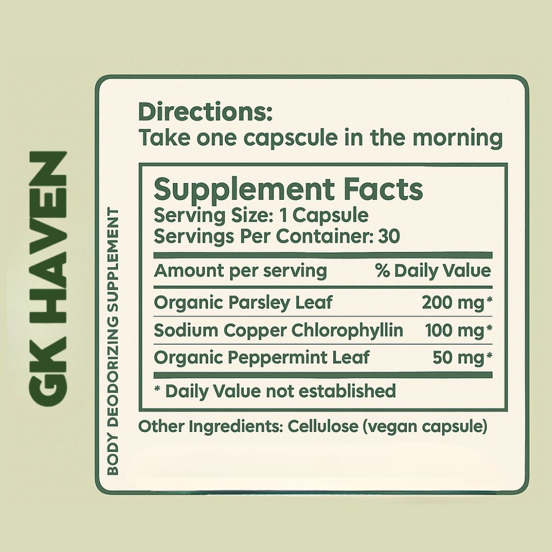 GK™ Deodorant Capsules – Never Worry About Bad Odour Again!