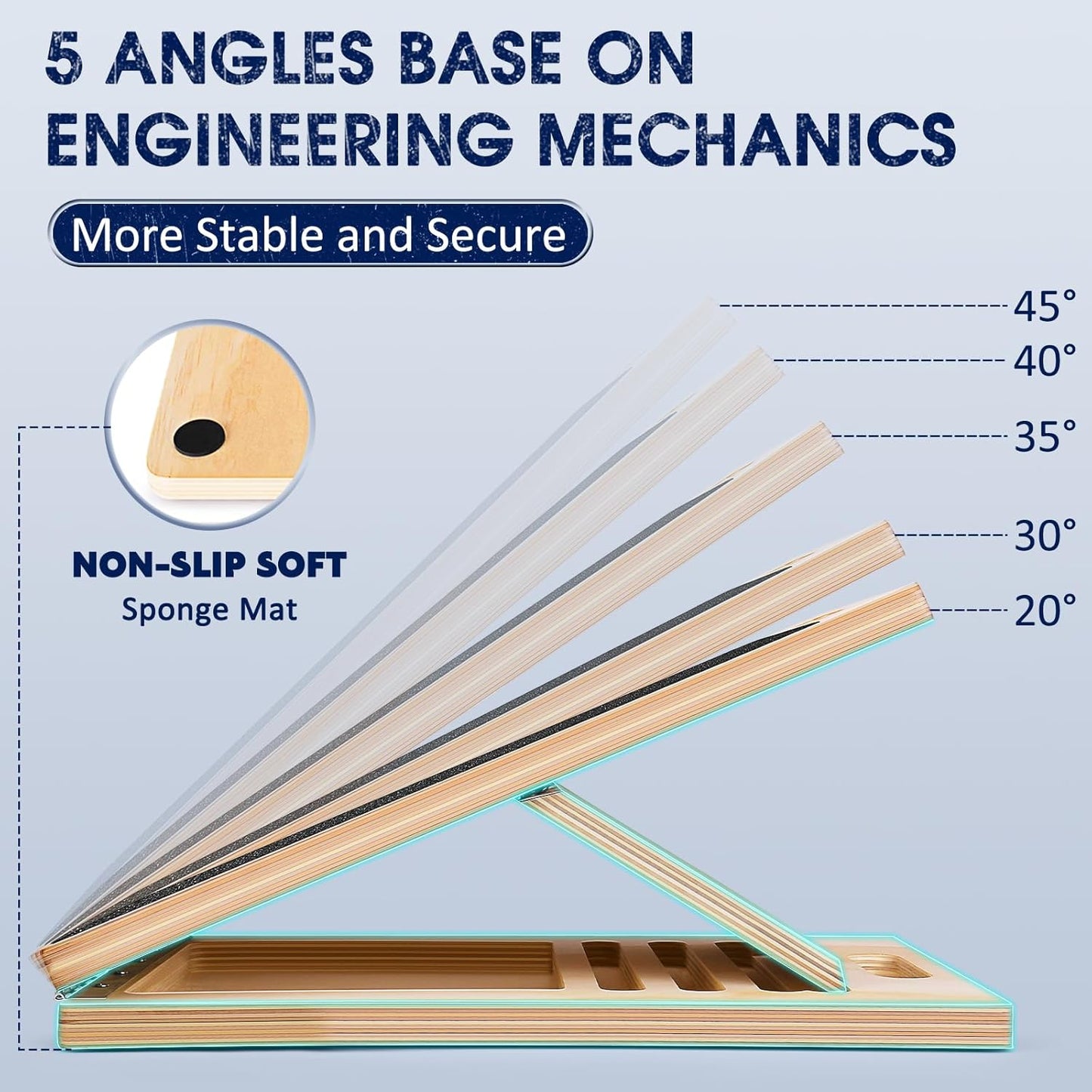 Foldable Wooden Calf Stretch Board