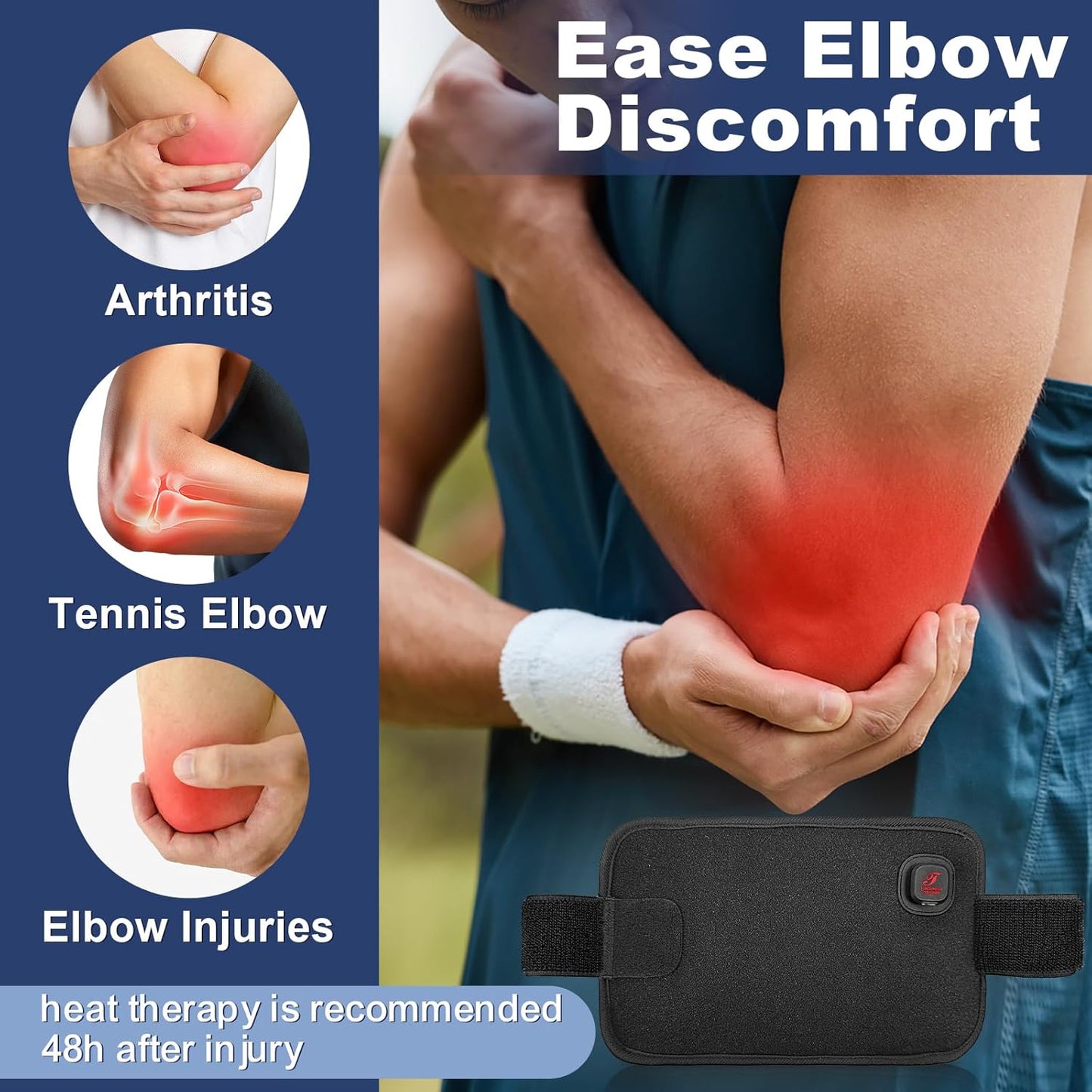 Cordless Heat Wrap for Elbow Pain