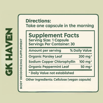 GK™ Deodorant Capsules – Never Worry About Bad Odour Again!